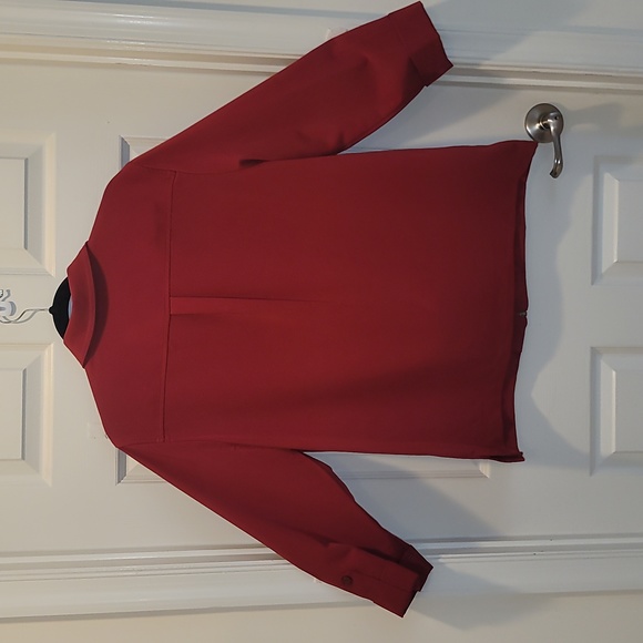 Allison Daley Red Blazer Elegant Wear Office Wear Career Minimalist - Picture 13 of 15